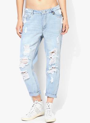 Only Relaxed Women's Light Blue Jeans