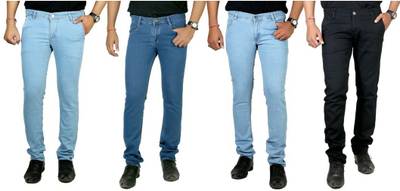 atLast Regular Men's Multicolor Jeans