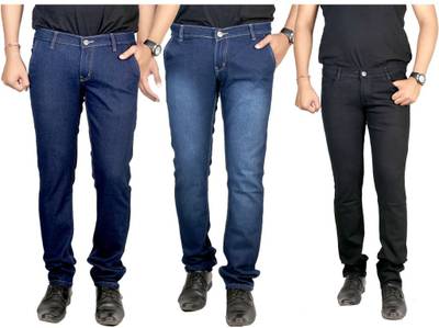 atLast Regular Men's Multicolor Jeans