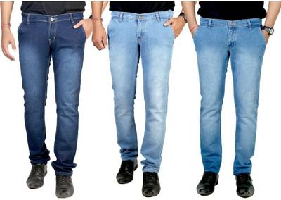 atLast Regular Men's Multicolor Jeans