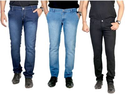 atLast Regular Men's Multicolor Jeans