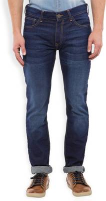 Highlander Slim Men's Dark Blue Jeans