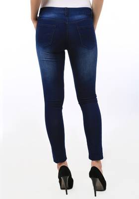 Ave Slim Women's Dark Green Jeans