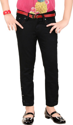 

CLENCH Slim Girls Black Jeans