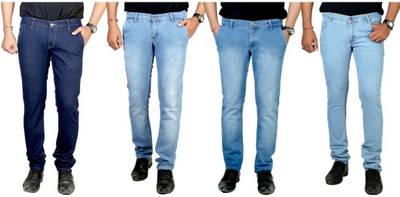 atLast Regular Men's Multicolor Jeans