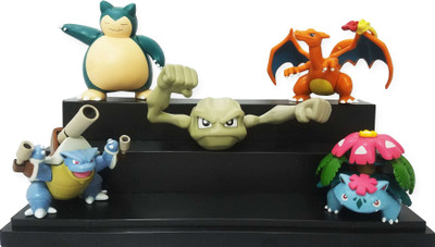 

Toy Mela 5 Pcs Pokemon Go Action Figure Set 5-7cms with Movable Parts - Charizard, Mega Venusaur, Mega Blastoise, Snorlax, Geodude(Multicolor)