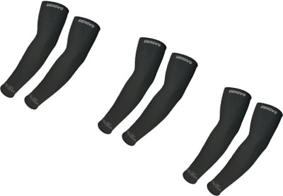 

DeNovo HiCool Sun Protection Arm Sleeves (Pack of 3 Pairs) Fitness Band(Black)