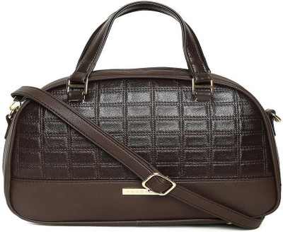 

Addons Embossed Duffle Bag Shoulder Bag(Brown, 5 L)