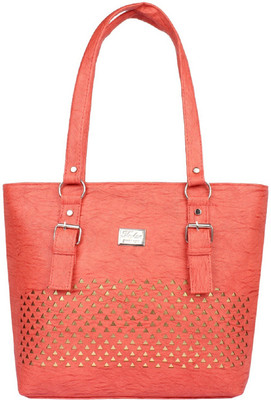 

Pekian Crushed paper design Shoulder bag- Women & Girls Shoulder Bag(Orange, 5 L)