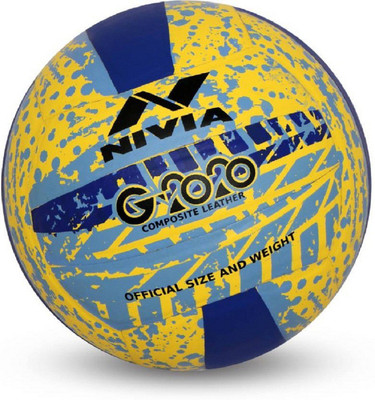 

Nivia Volleyball 5 Volleyball - Size: (Pack of 1, Yellow, Blue