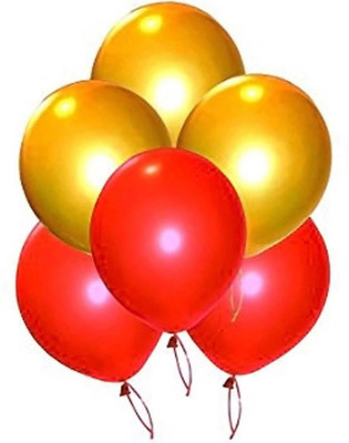 

YNS Crafts Stock Solid CS-B-57 Balloon(Gold, Red, Pack of 25)
