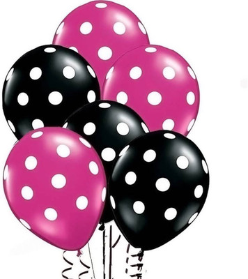 

YNS Crafts Stock Solid CS-B-138 Balloon(Pink, Black, Pack of 25)