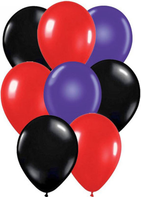 YNS Crafts Stock Solid CS-B-29 Balloon(Black, Red, Blue, Pack of 25)