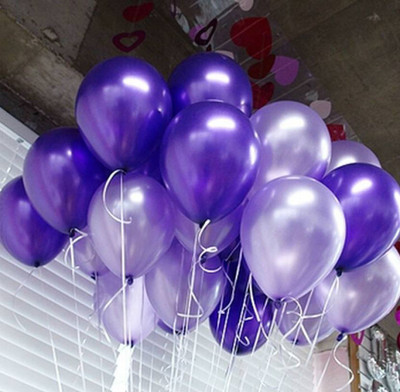 

YNS Crafts Stock Solid YNC_CraftsStock_Balloon_107 Balloon(White, Purple, Pack of 200)