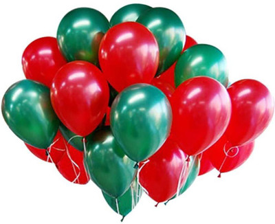 

YNS Crafts Stock Solid CS-B-115 Balloon(Red, Green, Pack of 25)