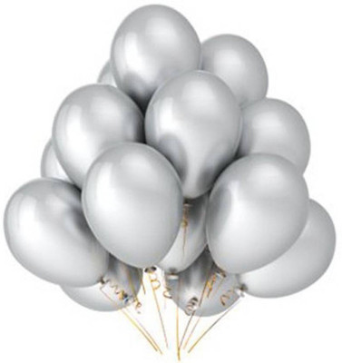 

YNS Crafts Stock Solid CS-B-44 Balloon(Silver, Pack of 25)