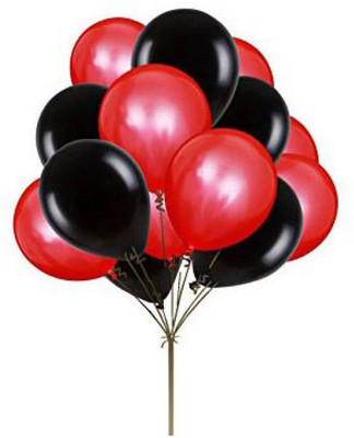 

YNS Crafts Stock Solid CS-B-56 Balloon(Black, Red, Pack of 25)