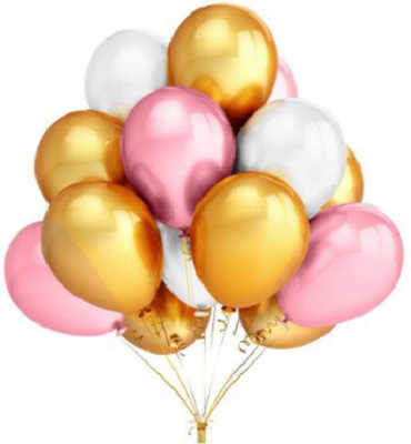 

YNS Crafts Stock Solid YNC_CraftsStock_Balloon_347 Balloon(Pink, White, Gold, Pack of 75)