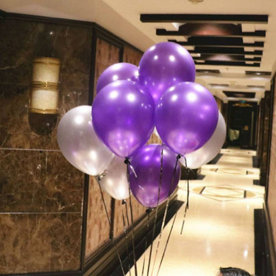 

YNS Crafts Stock Solid YNC_CraftsStock_Balloon_108 Balloon(White, Purple, Pack of 300)