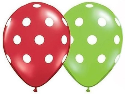 

YNS Crafts Stock Solid CS-B-141 Balloon(Red, Green, Pack of 25)