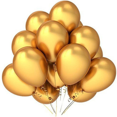 

YNS Crafts Stock Solid CS-B-50 Balloon(Gold, Pack of 25)