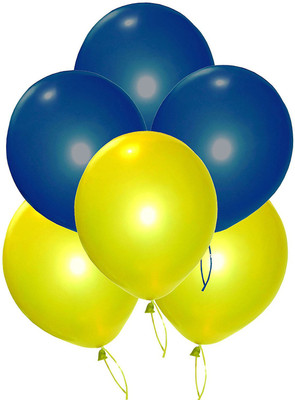 

YNS Crafts Stock Solid CS-B-188 Balloon(Blue, Yellow, Pack of 25)