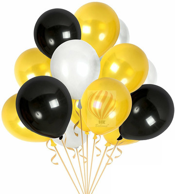 

YNS Crafts Stock Solid YNC_Balloon_1353 Balloon(Gold, Black, Silver, Pack of 150)
