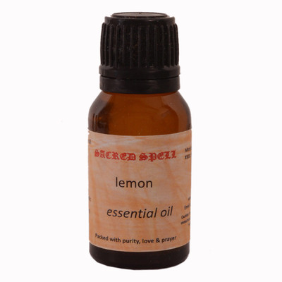 Purpledip Sacred Spell Lemon Oil 100% Natural - Suitable In Managing Fever, Infections, Asthma, Skin Disorders, Hair Conditions(15 ml)