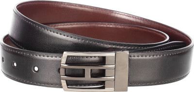

Alfami Men Formal, Party, Casual Black, Brown Texas Leatherite Reversible Belt, Black/brown 01h