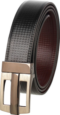 

Alfami Men Formal, Party, Casual Black, Brown Texas Leatherite Reversible Belt, Black/brown 02h