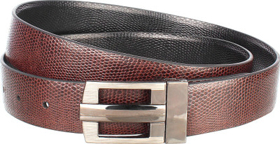 

Alfami Men Formal, Party, Casual Black, Brown Texas Leatherite Reversible Belt, Black/brown 02h