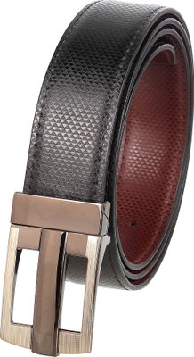 

Alfami Men Formal, Party, Casual Black, Brown Texas Leatherite Reversible Belt, Black/brown 02h