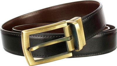 

Alfami Men Formal, Party, Casual Black, Brown Texas Leatherite Reversible Belt, Black/brown 11