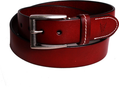 

BlackBuck Men Formal Brown Genuine Leather Belt, Dark brown