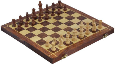 

P17 collection Wooden Chess (Non- Magnetic) with Storage Size:14 x 14 inches Board Game Board Game