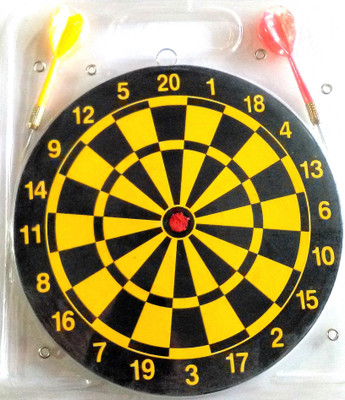 

MK Dart Board Set,Size- 23 cm Multi Color Board Game