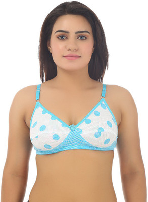 

Gujarish Women's Full Coverage Bra(Blue, White