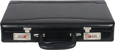

OBANI Faux leather briefcase Medium Briefcase - For Men & Women(Black)