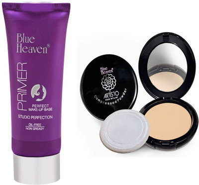 

Blue Heaven Oil Free Primer or Artisto Face Stylist Compressed Powder(Set of 2)