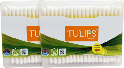 

Tulips Cotton Buds 200 Sticks * 2jar = 400 buds(400 Units)