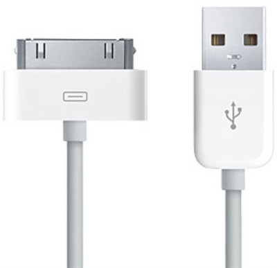 

ShopSmart USB Sync Data Charging Charger Cable Flat Cord For Apple iPhone 4 4S iPad1 2 3 iPod Touch Noodle Data Line USBC128 USB Cable(White)