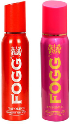 

Fogg NAPOLEON DEODORANT 120 ML+ESSENCE DEODORANT 120 ML Deodorant Spray - For Men & Women(120 ml, Pack of 2)