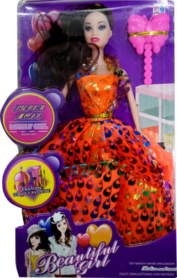 

SS Traders -Cute Doll with dress and accessories,Good gift for kids(Multicolor)