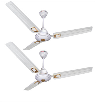 

LONGWAY Star Deco White 3 Blade Ceiling Fan(Red, Black, Pack of 2)