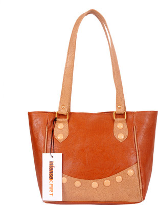 

Intensekart Hand-held Bag(Brown, Beige), Beige;brown