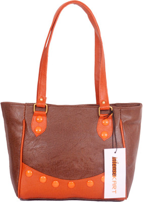 

Intensekart Hand-held Bag(Brown, Orange)