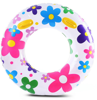 

GLS Inflatable 24 Inch Swimming Safety Tube Inflatable Pool Accessory(Multicolor)