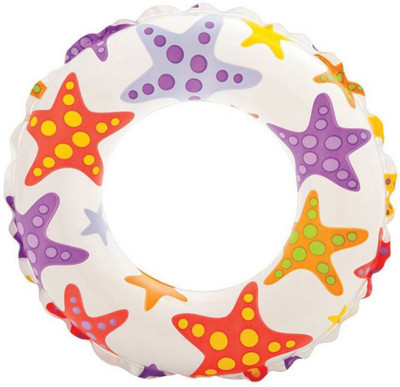 

GLS Inflatable 24 Inch Swimming Safety Tube Inflatable Pool Accessory(Multicolor)
