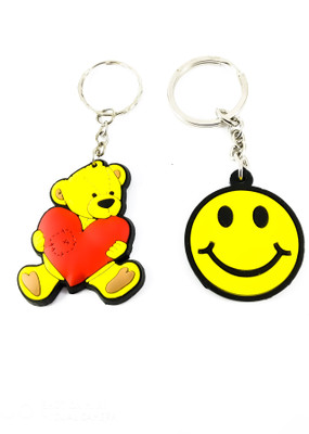 

ShopTop Non-Metallic Panda & Smiley keychain Key Chain
