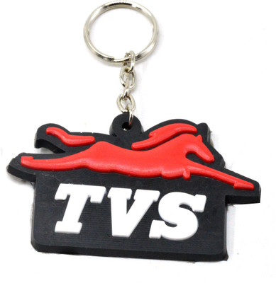

Faynci TVS Inspired Single Sided Stylish Silicone Black/Red/White Key Chain Key Chain